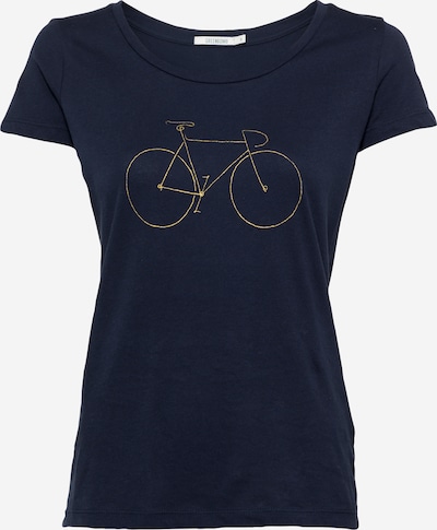 GREENBOMB T-shirt 'Golden Bike' en bleu marine / or, Vue avec produit