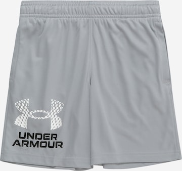 UNDER ARMOUR Regular Workout Pants in Grey: front