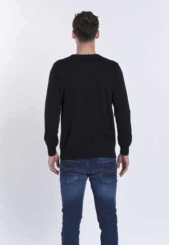 DENIM CULTURE - Pullover 'NARCISO' em preto