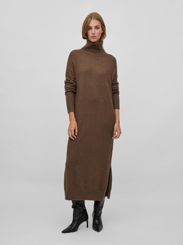 VILA Gebreide jurk 'Ril' in Bruin: voorkant