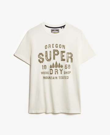 Superdry T-Shirt in Weiß: Vorderseite