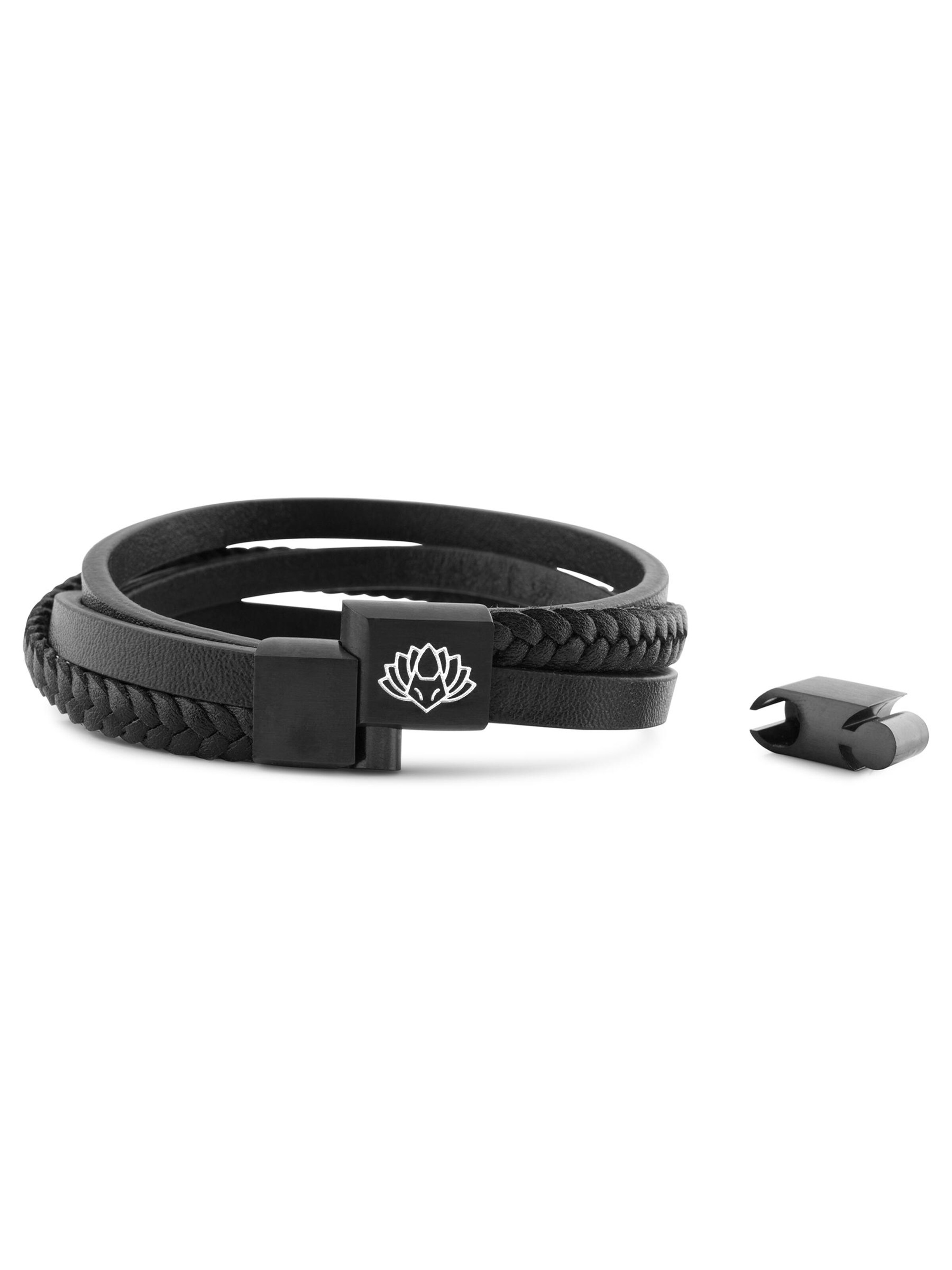 Akitsune Bracelet 'Pathfinder' in Black: front