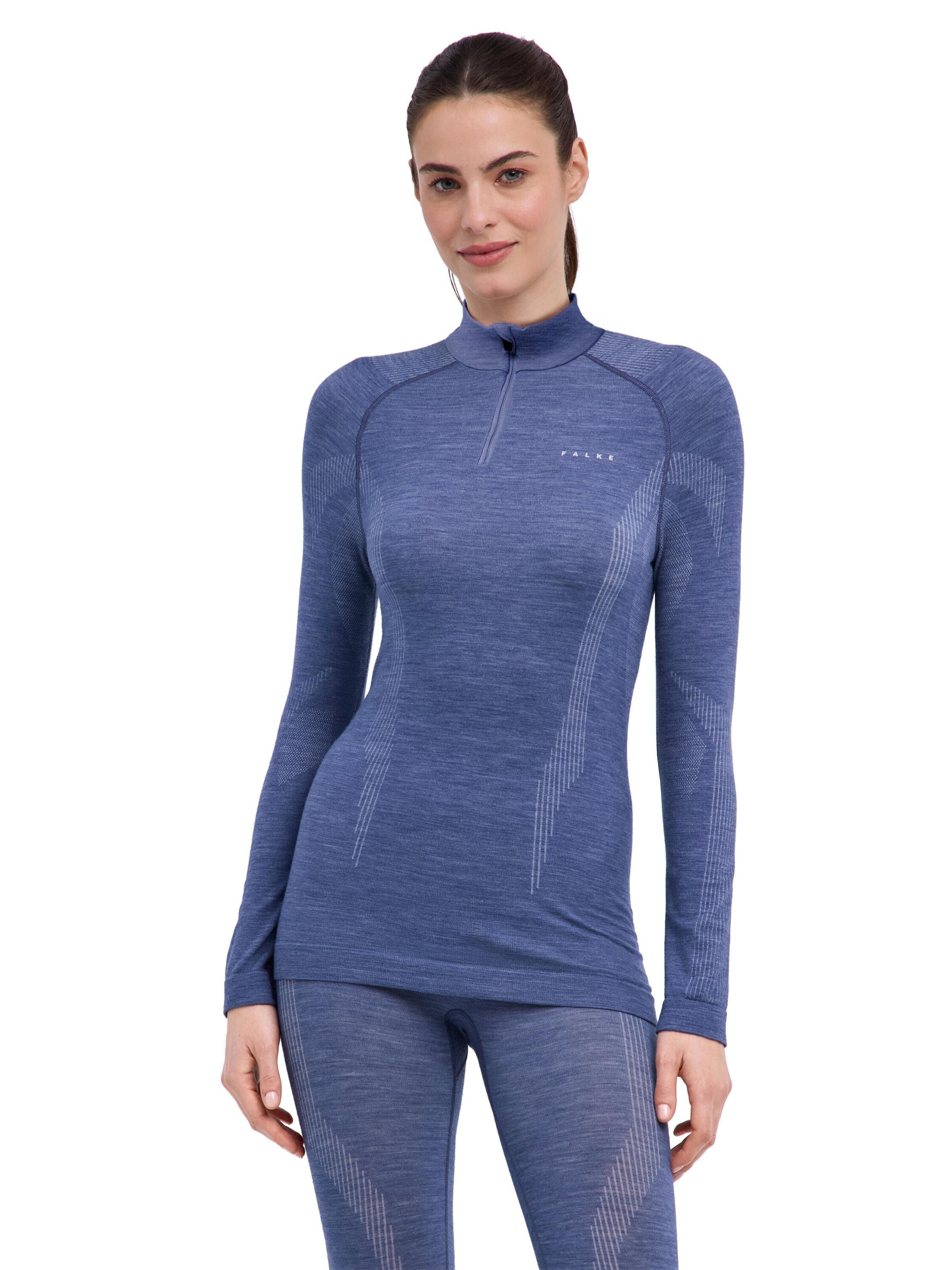 FALKE Base Layer in Blue: front