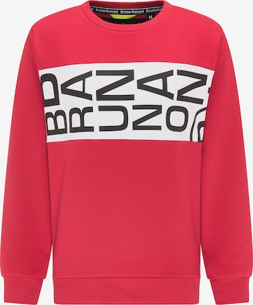 BRUNO BANANI Sweatshirt 'Richardson' in Rood: voorkant