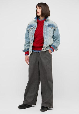 MUSTANG Wide Leg Hose 'Tullahoma ' in Grau