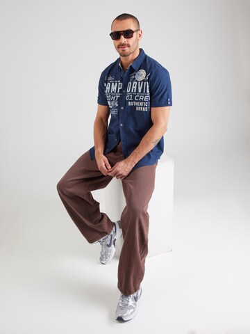 Coupe regular Chemise CAMP DAVID en bleu