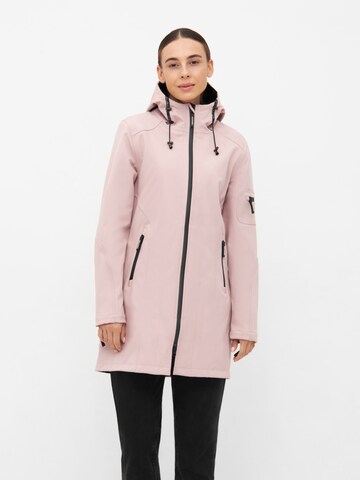ILSE JACOBSEN Functionele jas 'RAIN07' in Roze: voorkant
