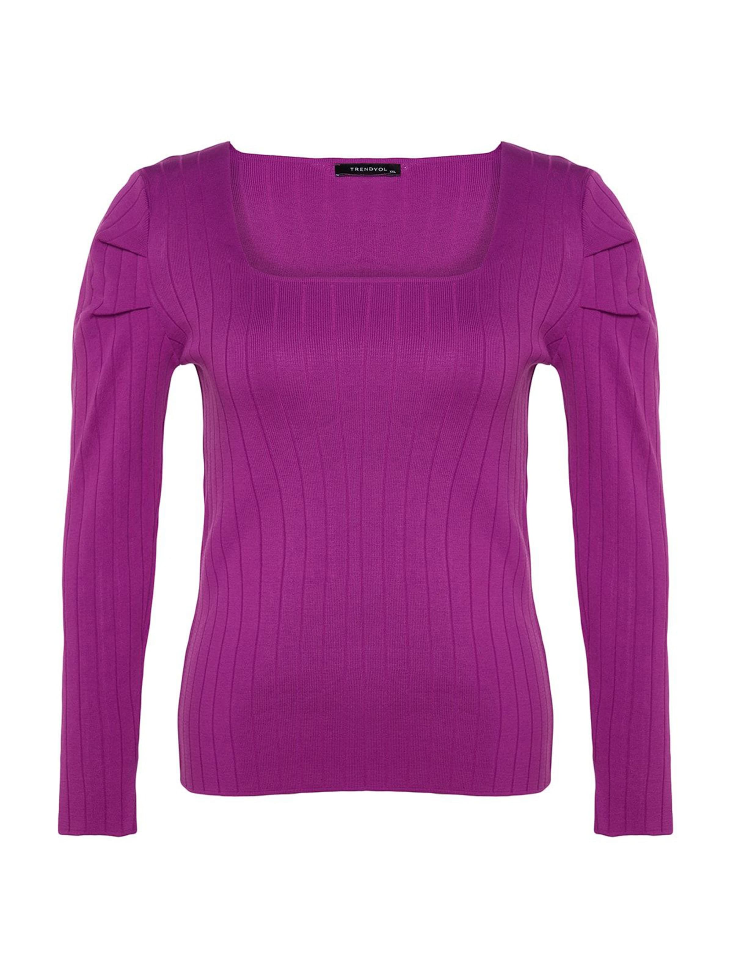 Pull-over Trendyol Curve en violet : devant