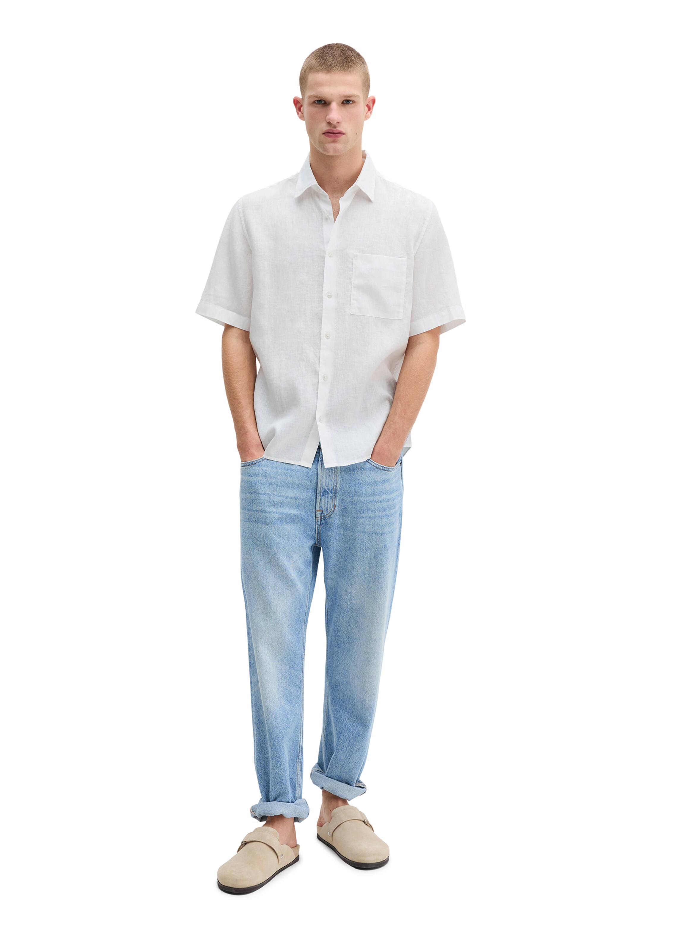 Marc O'Polo Regular fit Button Up Shirt in White