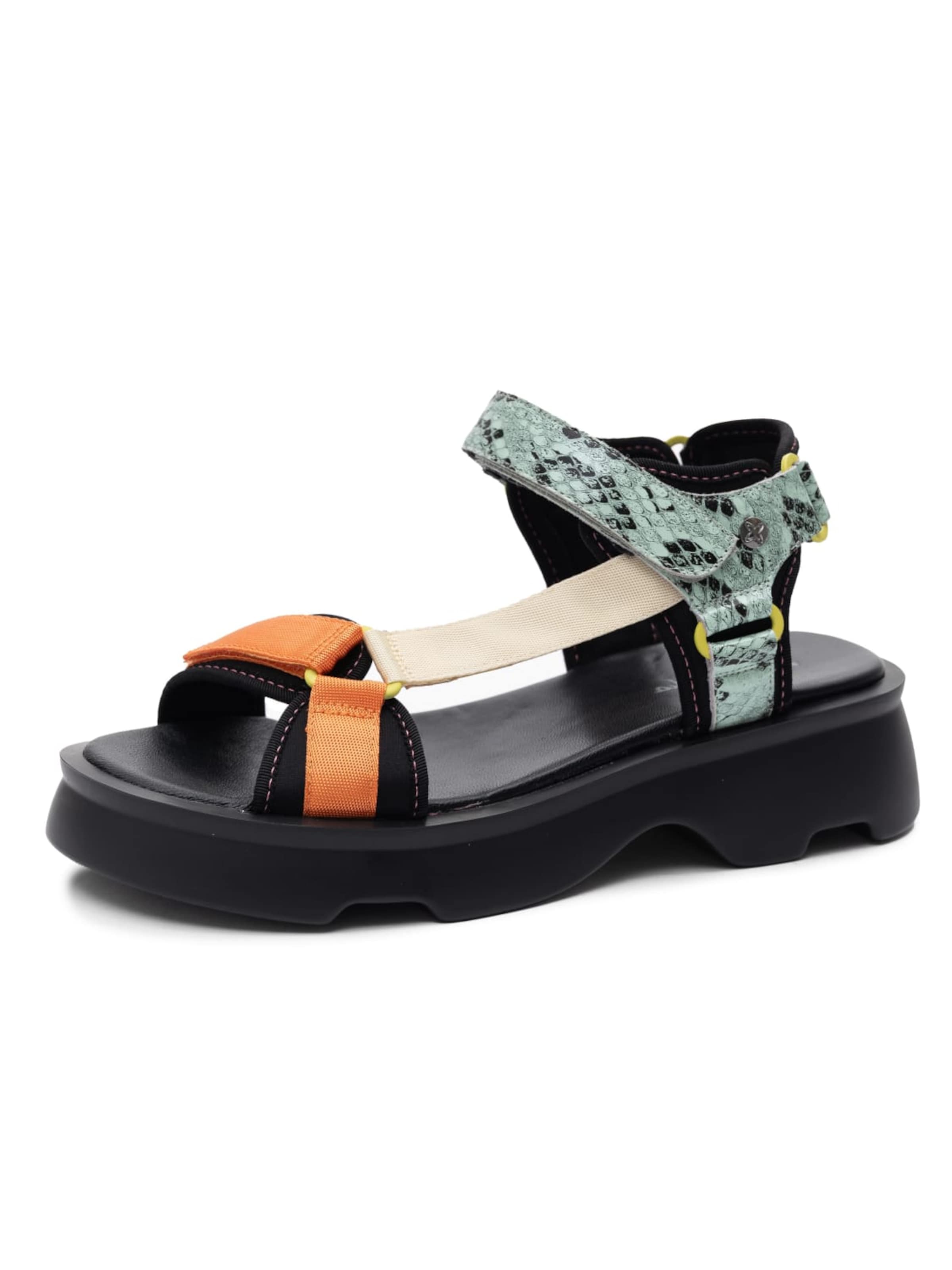 Maciejka Sandalen met riem 'K7433-01/00-7' in Geel: voorkant