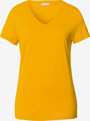 Hanro - Camisa 'Sleep & Lounge' em amarelo: frente