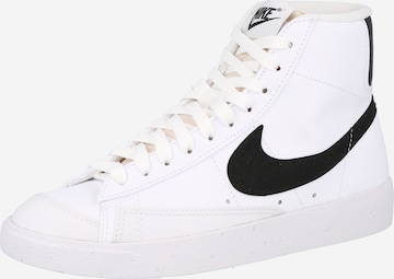 Nike Sportswear Sneakers hoog 'Blazer Mid 77 Next Nature' in Wit: voorkant