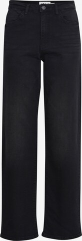 ICHI Loosefit Jeans 'TWIGGY' in Zwart: voorkant