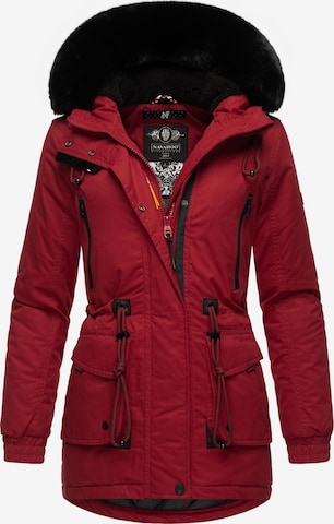 NAVAHOO Winterparka in Rood: voorkant