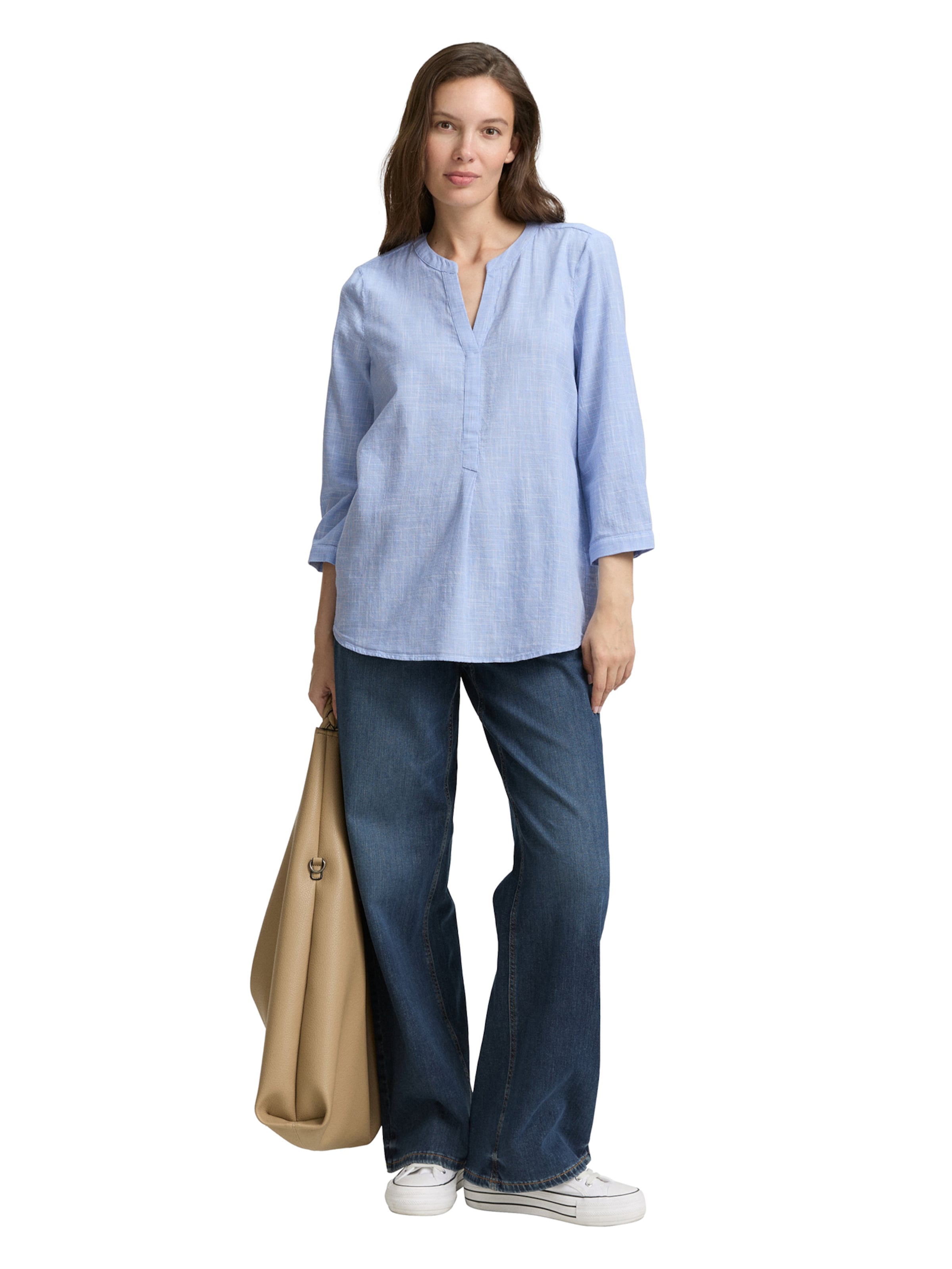 TOM TAILOR Bluse in Blau