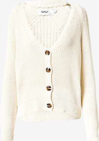 Cardigan 'BELLA' ONLY en blanc : devant