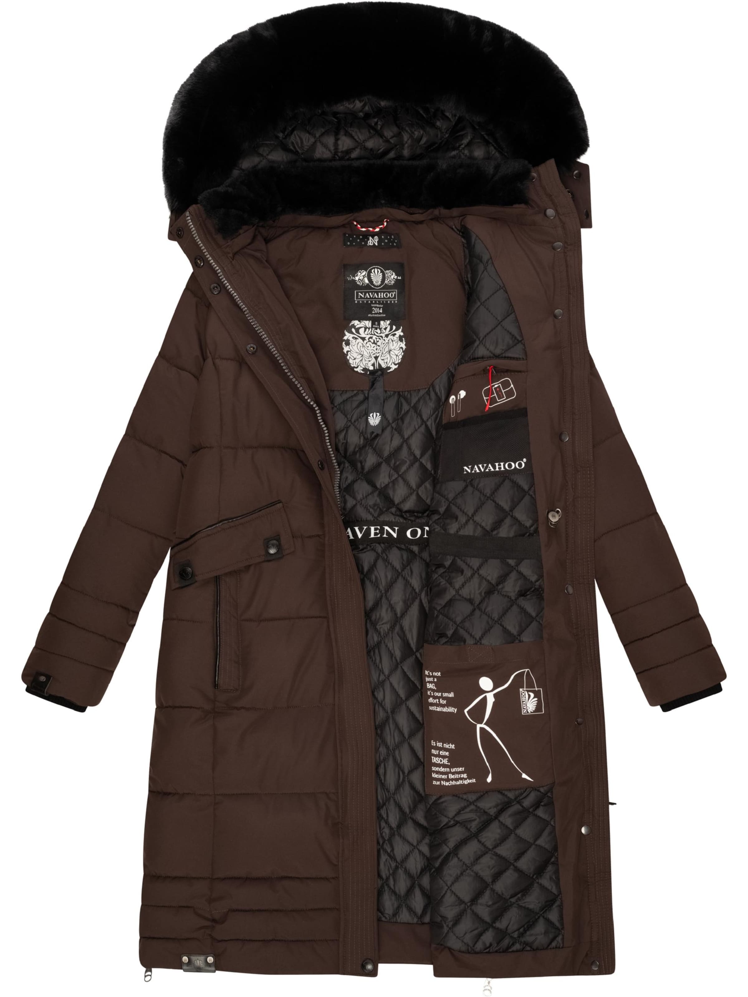 Manteau d’hiver 'Fahmiyaa' NAVAHOO en marron