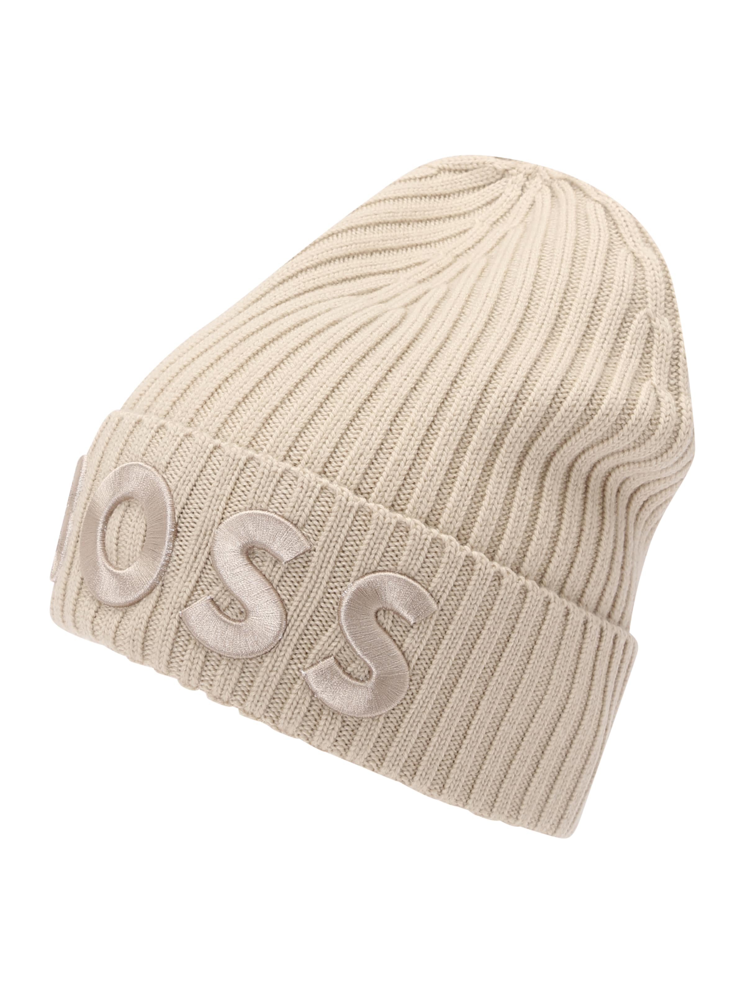 BOSS Шапка в Бежевый: спереди