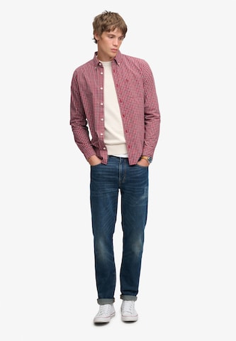 Superdry & Co Comfort fit Button Up Shirt in Red