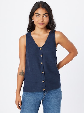 ICHI Knit Cardigan in Blue: front