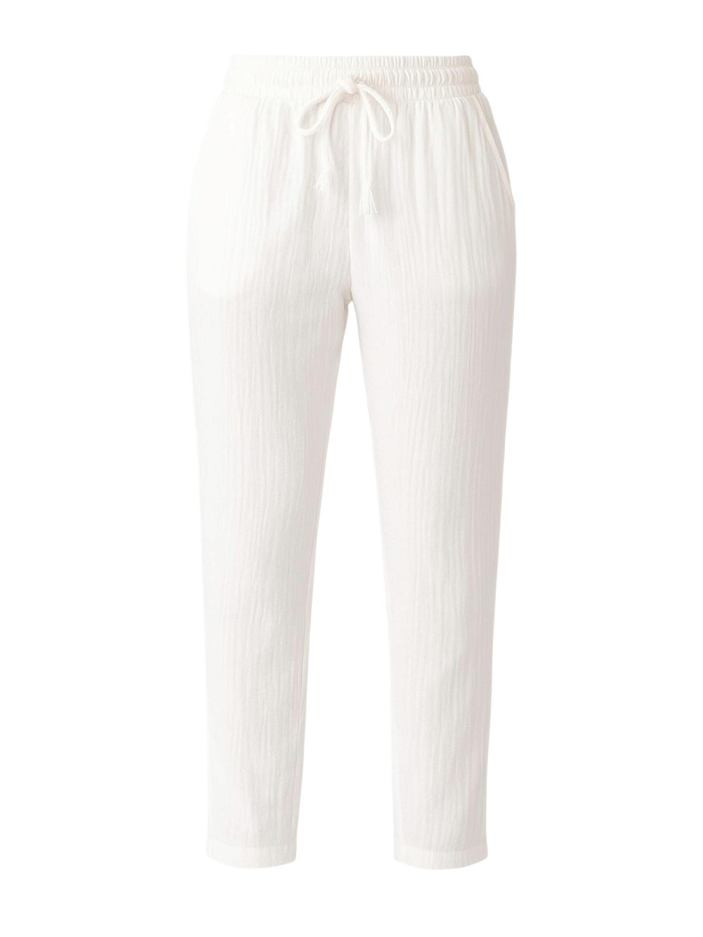 Wide leg Pantaloni 'Eluna' di WENOR in bianco: frontale