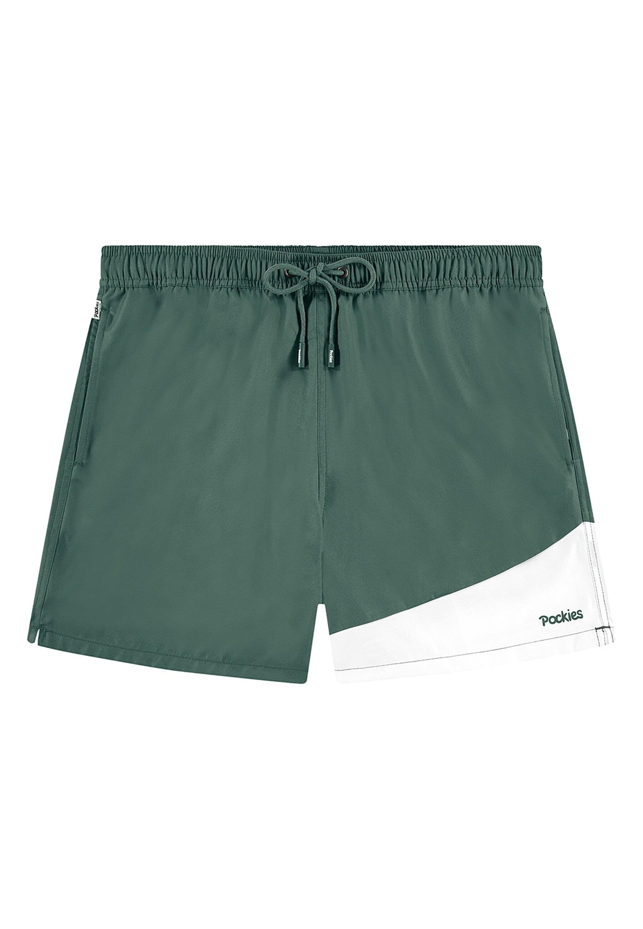 Pockies Badeshorts 'Lefties' in Grün: Vorderseite