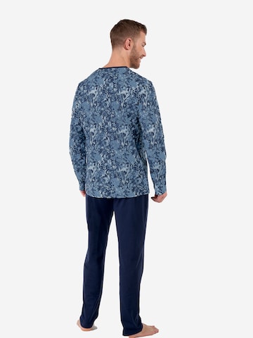 Pyjama long ' Compiegne Long Sleepwear ' HOM en bleu
