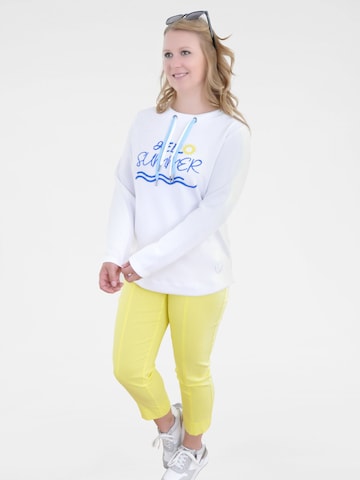 Navigazione Sweatshirt in White: front