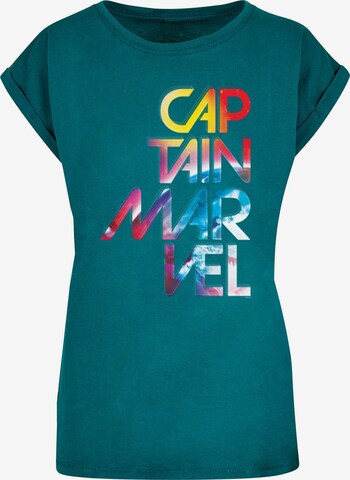 T-shirt 'Captain Marvel - Galactic' ABSOLUTE CULT en vert : devant