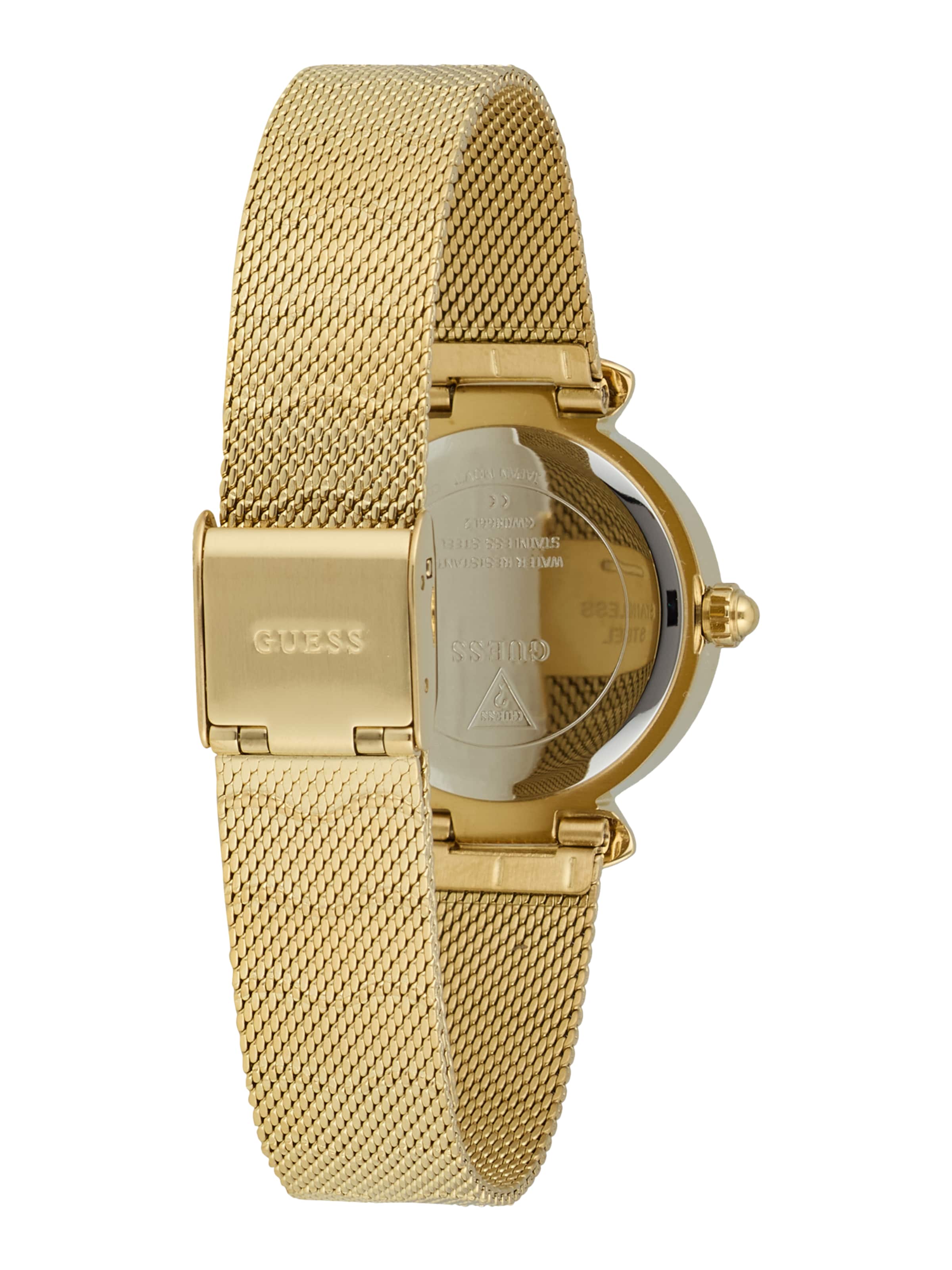 GUESS Analogt ur 'BEJEWELED' i guld