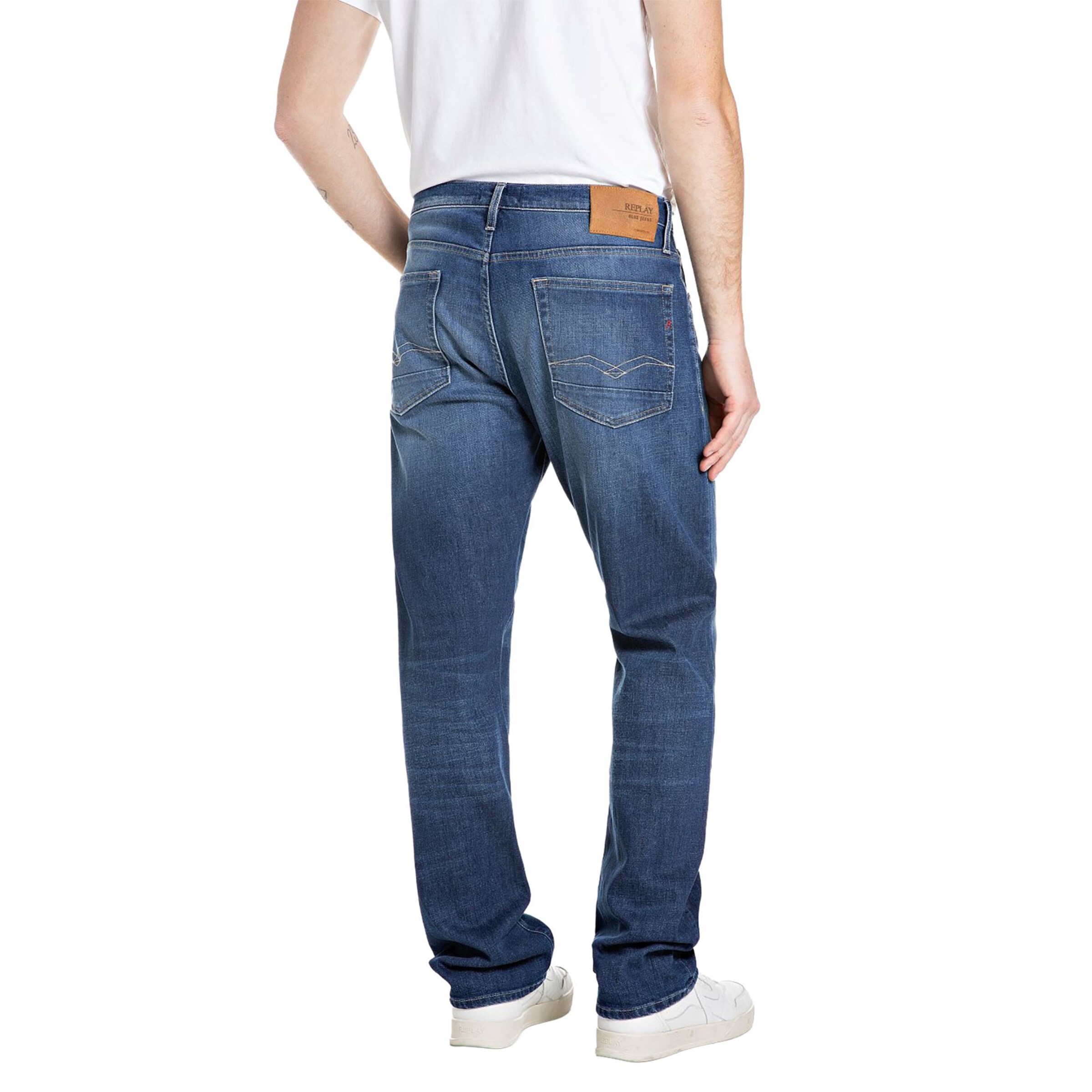 REPLAY Loosefit Jeans in Blauw