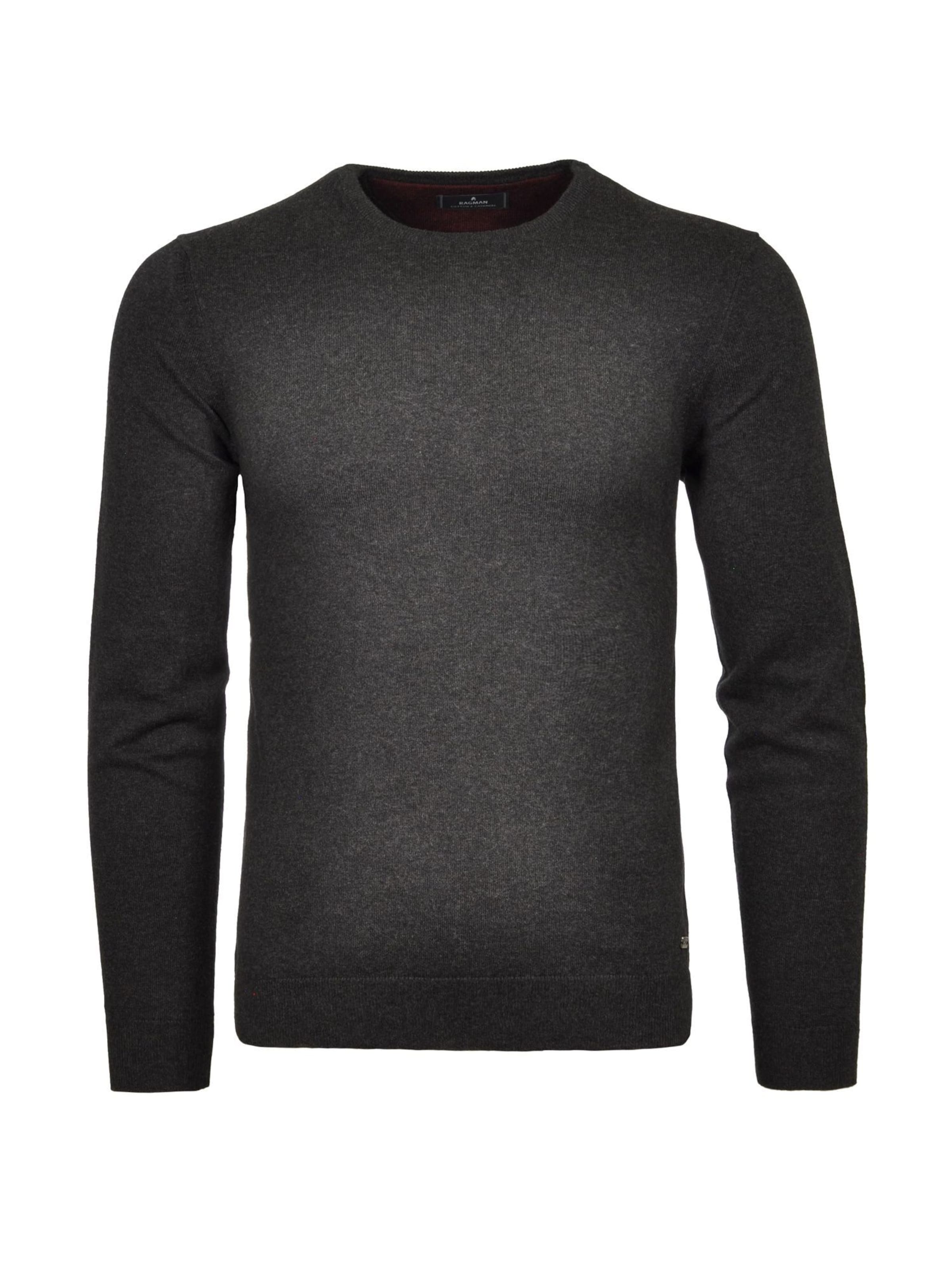 Ragman Trui in Grijs: voorkant