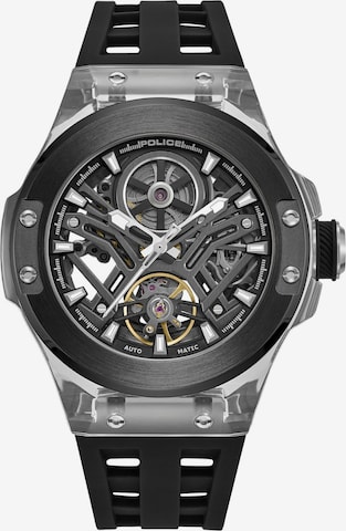 POLICE Analog watch ' Cyclone ' in Black: front