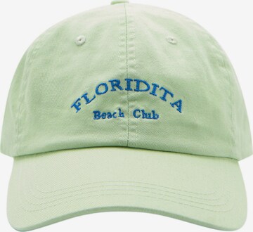 Pull&Bear Cap in Green: front