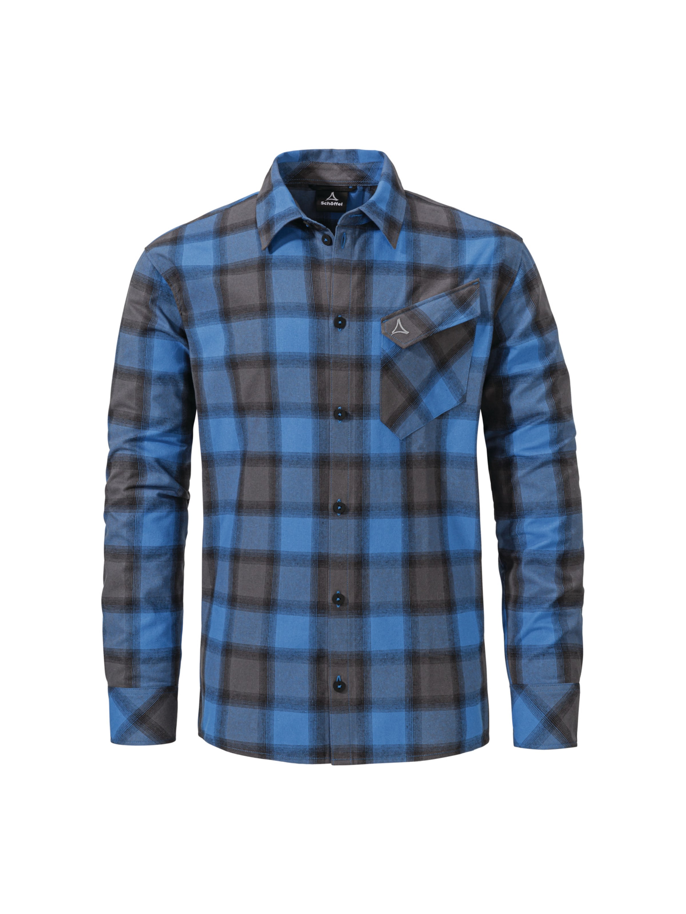 Schöffel Regular fit Functioneel overhemd 'Poplar' in Blauw: voorkant