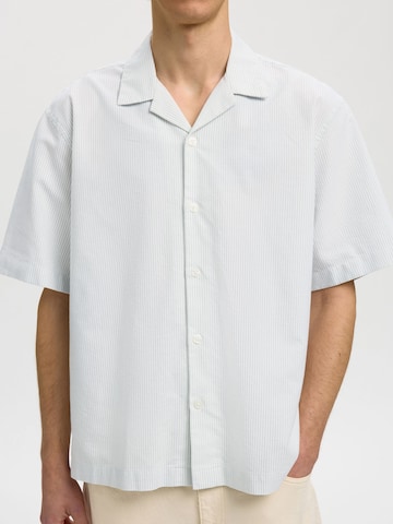 SELECTED - Ajuste regular Camisa en blanco