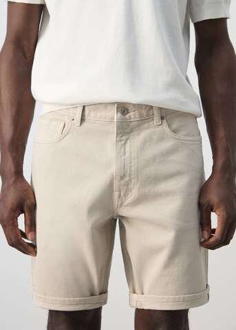 MANGO MAN Slim fit Jeans 'Nepto' in Beige