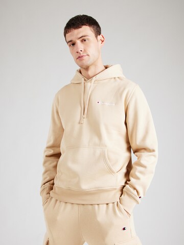 Felpa di Champion Authentic Athletic Apparel in beige: frontale