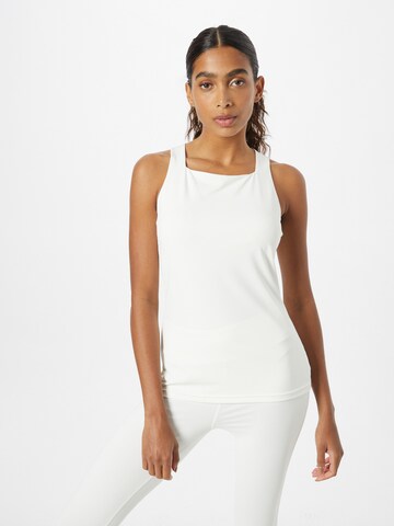 CURARE Yogawear Sporttop 'Yana' in Weiß: Vorderseite