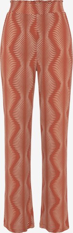 Regular Pantalon de pyjama LASCANA en orange