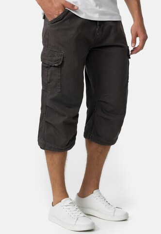 INDICODE JEANS Regular Cargo Pants 'Nicolas' in Grey