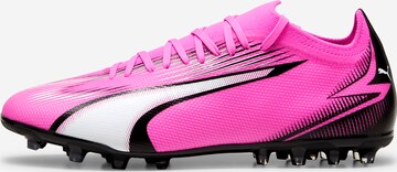 Chaussure de foot 'ULTRA MATCH' PUMA en rose : devant