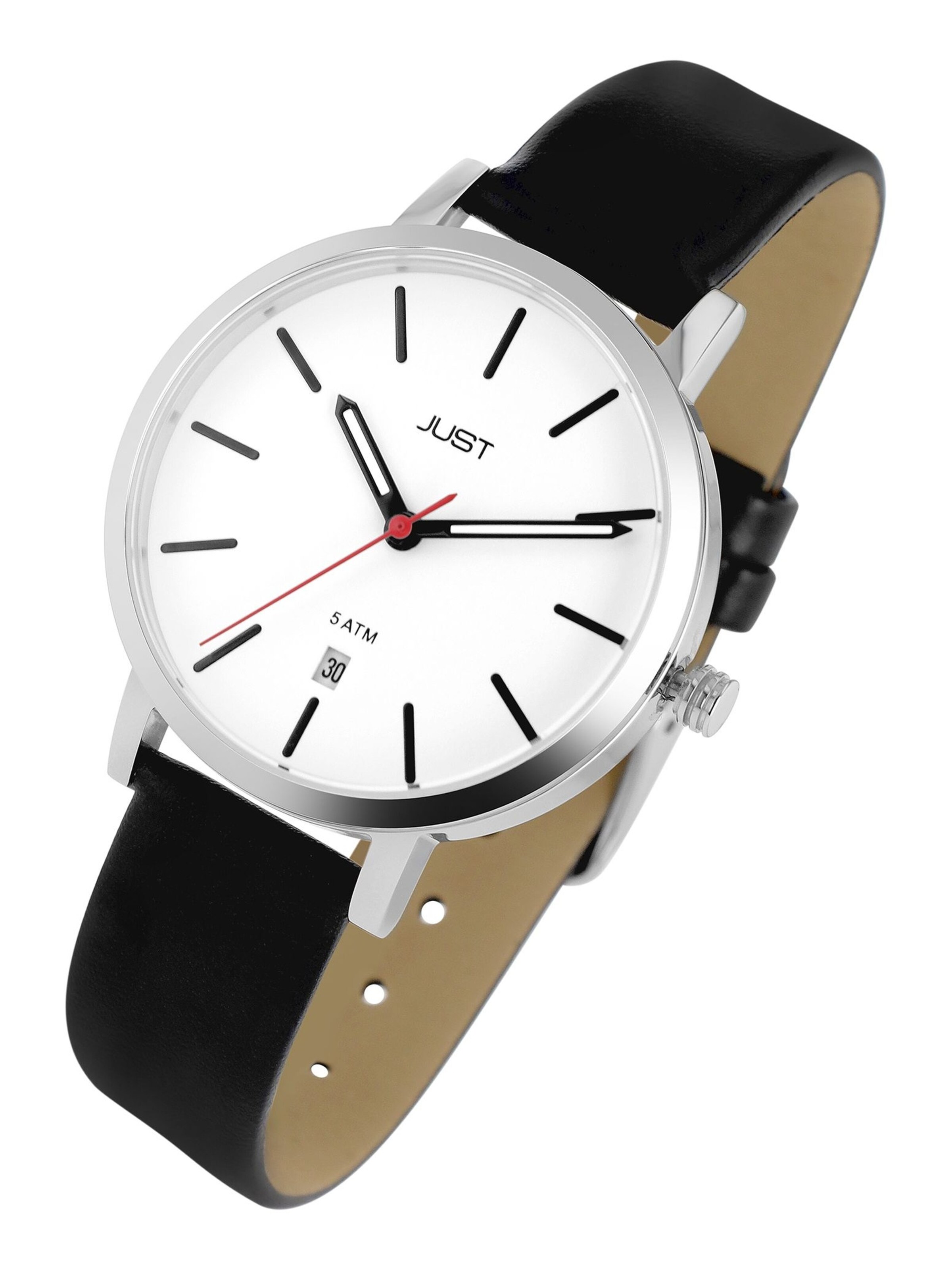 JUST Analog Watch 'Lexi, Datumsanzeige' in Black