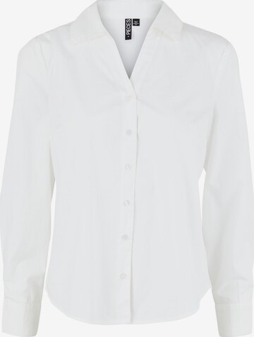 PIECES Blouse 'Vida' in Wit: voorkant