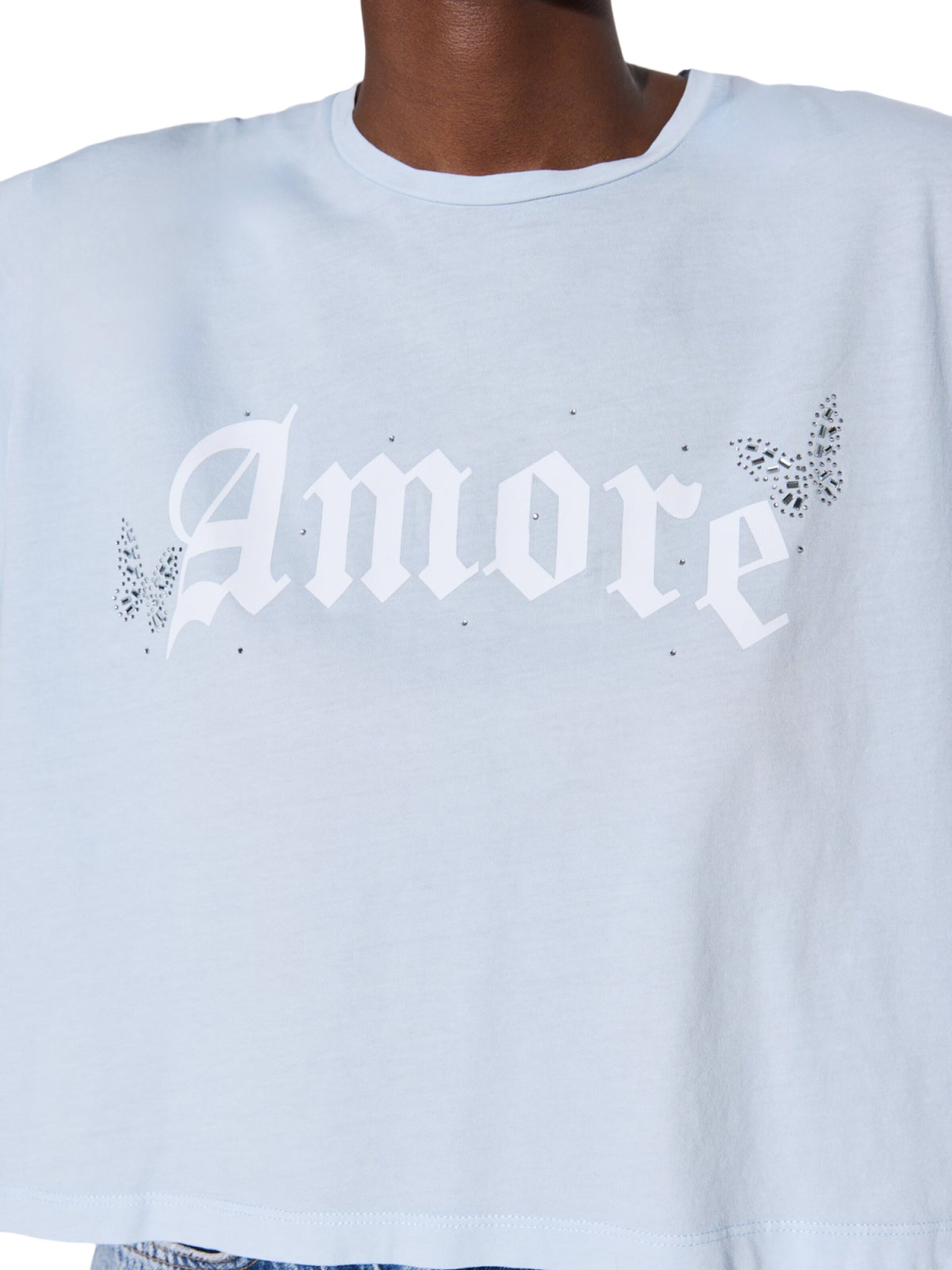 T-shirt No Matter What en bleu