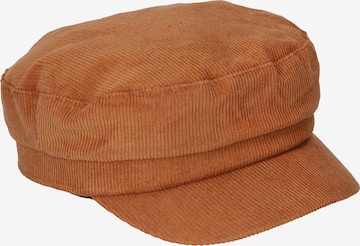 Six Beanie in Brown: front