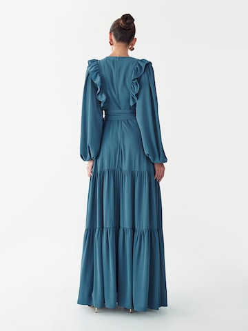 Willa - Vestido 'Allie' em azul: atrás