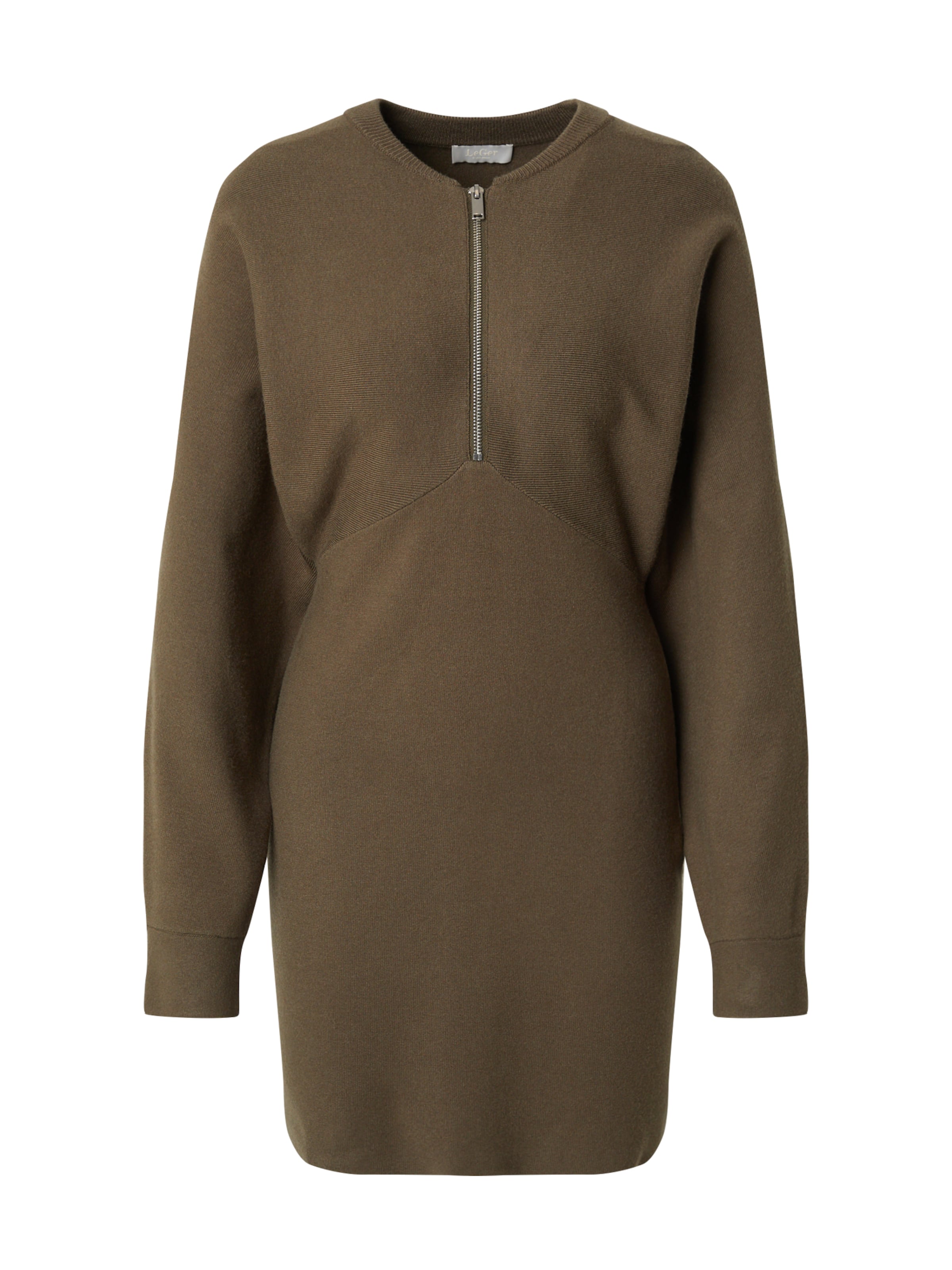 LeGer by Lena Gercke Трикотажное платье 'Giana' в Зеленый: спереди