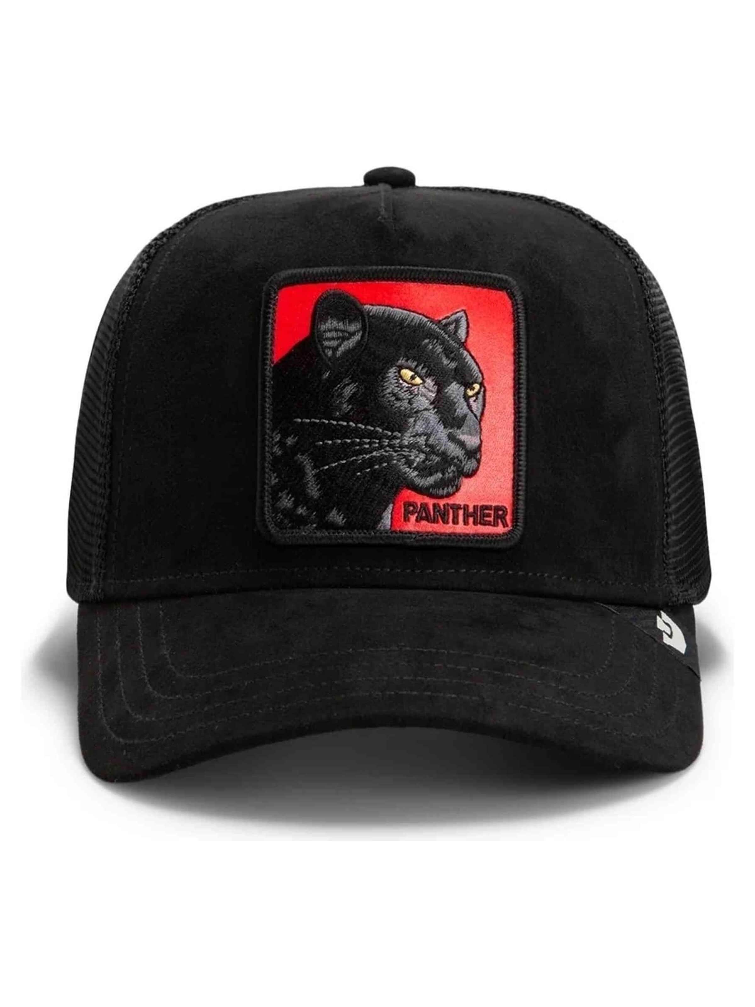 GOORIN Bros. Pet 'Gorra goorin bros negra pantera nera rossa suede trucker cap' in Zwart: voorkant
