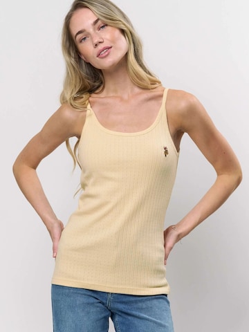 U.S. POLO ASSN. Top 'Mia' in Beige: voorkant